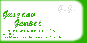 gusztav gampel business card